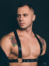 menaful Straps / One Size Mens Chest Harness Sexy Belts - Black